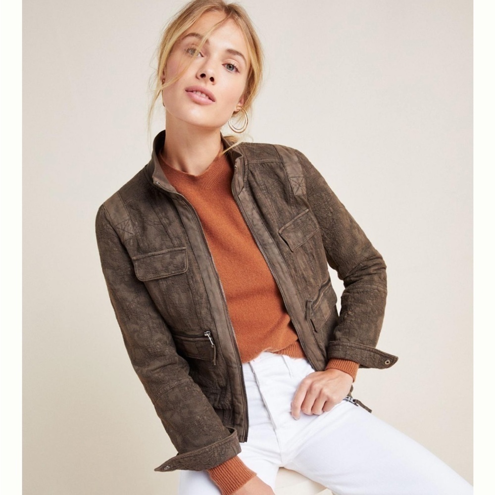 Anthropologie Marrakech Colby Jacquard Bomber Jacket size S - Picture 11 of 11